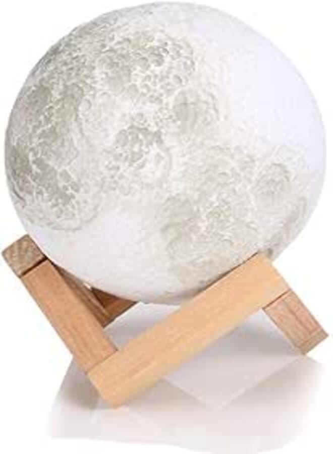 3D LED Moon Night Lamp Moonlight Base Table Desk Light Magical Gift Touch Sensor